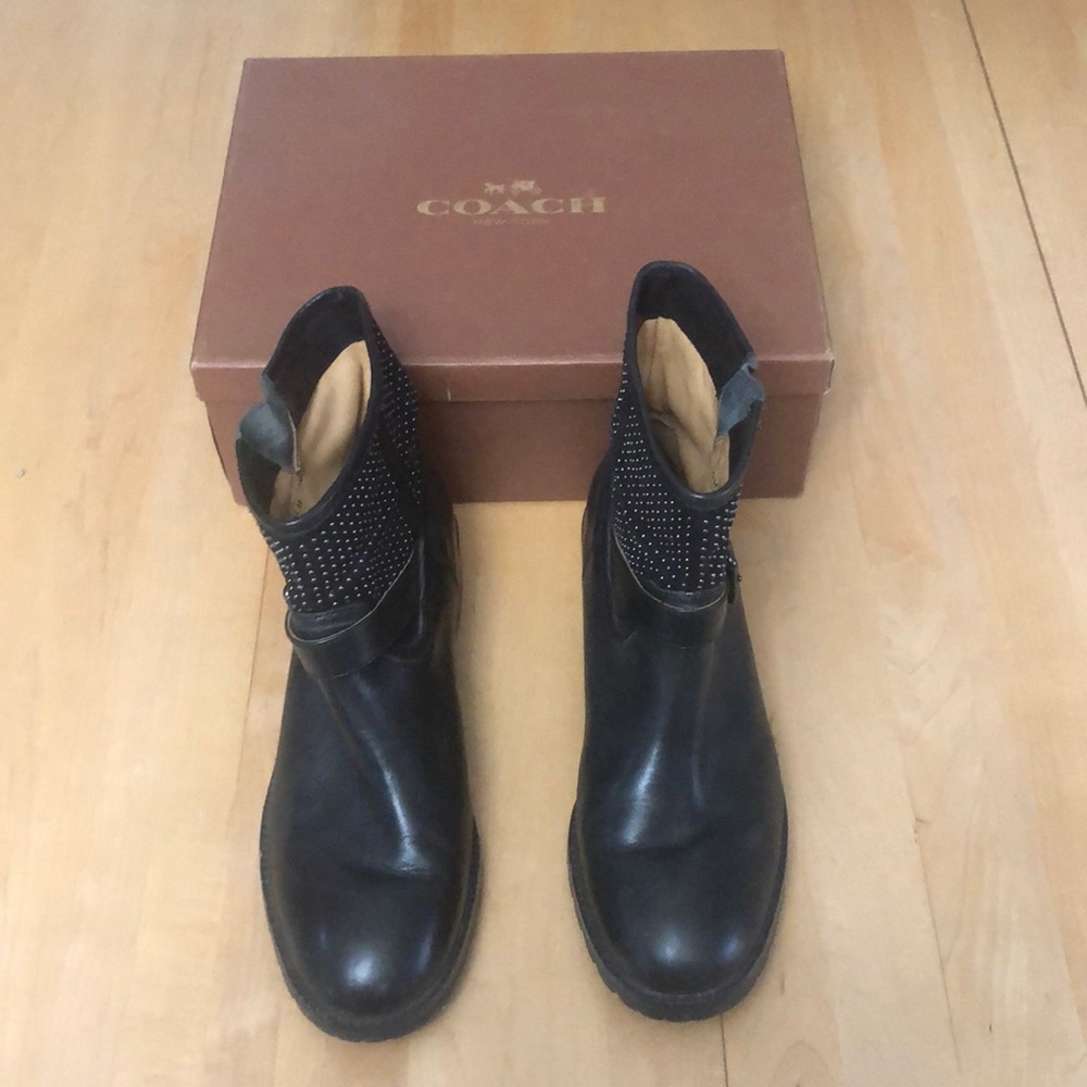 Coach motorcycle booties